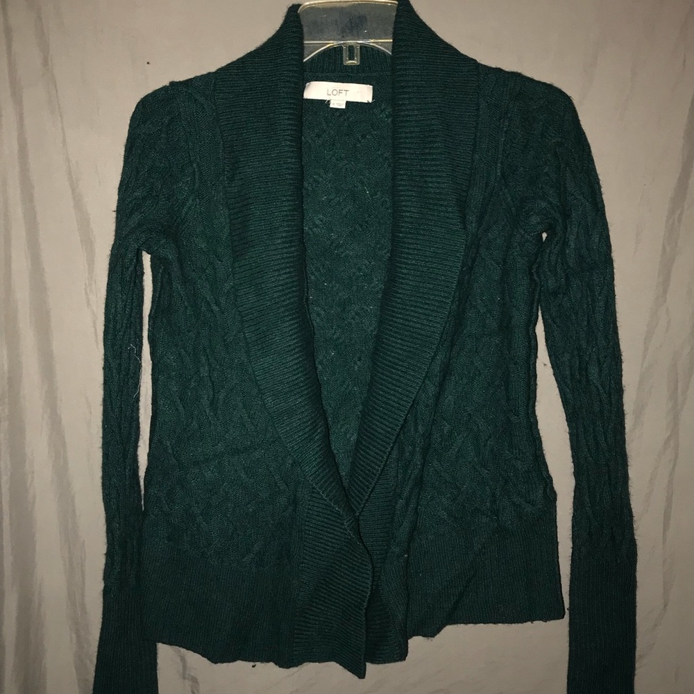 LOFT open style wool blend sweater